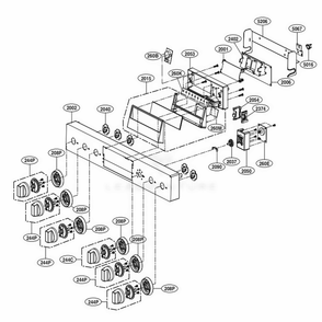 Part Location Diagram of MGC64258908 LG PANEL,CONTROL