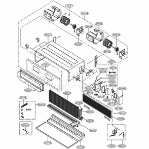 Main Diagram and Parts List for ARNU483BRA4 ANWALUS LG Air Conditioner