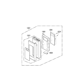 Controller Diagram and Parts List for LMV2015ST 00 LG Microwave Oven Combo