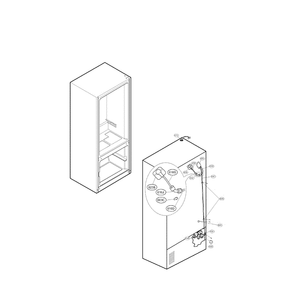 Ice Maker Diagram and Parts List for LFX25961AL 00 LG Refrigerator