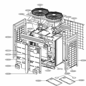Main 2 Diagram and Parts List for ARUB169BTE4 AWGBLUS LG Air Conditioner