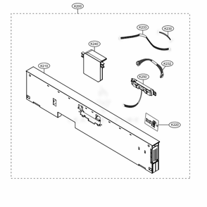 Panel Assembly Diagram and Parts List for LDT7808BM ABMESNA LG Dishwasher