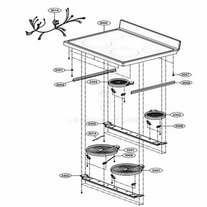 Cooktop Parts Diagram and Parts List for LDE3031ST FSTLLGA LG Range