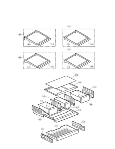 Refrigerator Parts Diagram and Parts List for LFX28979SW 00 LG Refrigerator