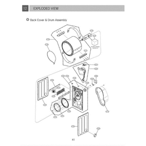 Part Location Diagram of 6201EC1007C LG Filter Assembly
