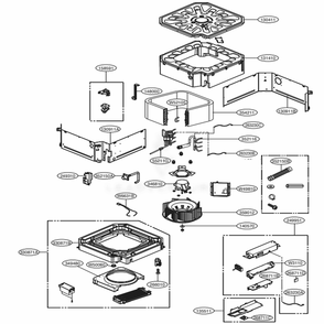 Part Location Diagram of ABJ36864810 LG CABINET ASSEMBLY,INDOOR