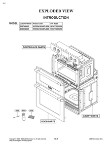 Introduction Diagram and Parts List for WCEK6419S ASTLSGN LG Range