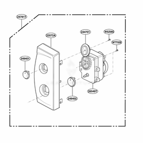 Controller Parts Diagram and Parts List for MAK7553W01 CW1EGSE LG Range