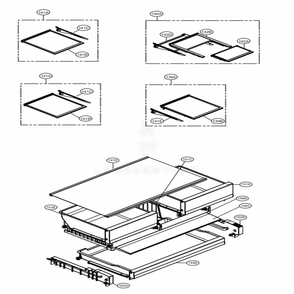 Refrigerator Parts Diagram and Parts List for 72597 ASBCSE2 LG Refrigerator