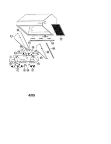 Part Location Diagram of V05524 Maytag Range hood grease filter