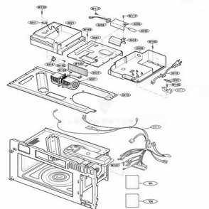 Part Location Diagram of 6549W1V008E LG MOTOR, AC VENTILATION