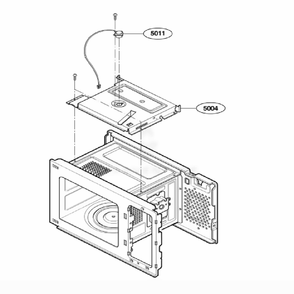 Sensor Parts Diagram and Parts List for JE1590WH AWHEGEU LG Range