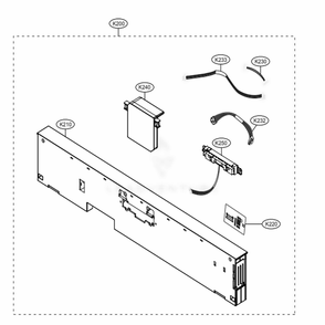Part Location Diagram of AGL75675203 LG PANEL ASSEMBLY,CONTROL