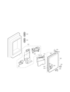 Ice Maker Parts Diagram and Parts List for LMXS30776D 00 LG Refrigerator