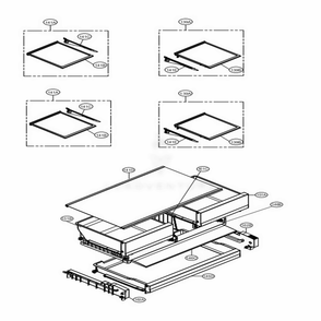 Refrigerator Parts Diagram and Parts List for LFXS26973D ASBCNA2 LG Refrigerator