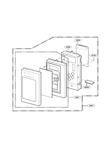 Controller Parts Diagram and Parts List for MV1604ST01  LG Microwave