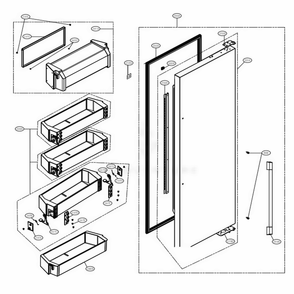 Part Location Diagram of MBF62743901 LG BUSH