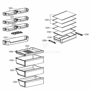 Main 3 Diagram and Parts List for LBNC12551V APZCNA0 LG Refrigerator