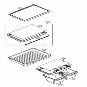 Refrigerator Parts Diagram and Parts List for 78033 ASTCSE2 LG Refrigerator