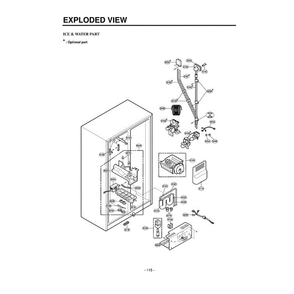 Section 2 Diagram and Parts List for LRSPC2031T ATICLGA LG Refrigerator