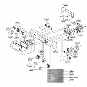 Part Location Diagram of AEZ74453503 LG KNOB ASSEMBLY
