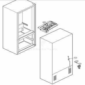 Icemaker Parts Diagram and Parts List for 79442 ASWCSE1 LG Refrigerator