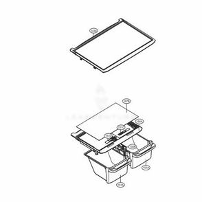 Refrigerator Parts Diagram and Parts List for LTCS20020W ASWCNA0 LG Refrigerator