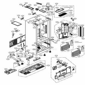 Part Location Diagram of EBR83806904 LG PCB ASSEMBLY,MAIN