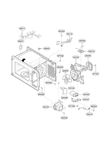Part Location Diagram of 6411W1A019W LG POWER CORD ASSEMBLY
