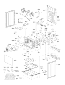 Lower Cavity Parts Diagram and Parts List for LDE3037SB  LG Range