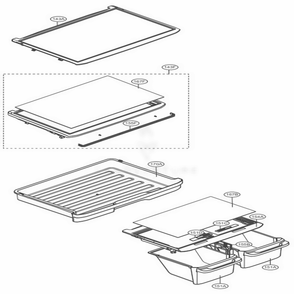 Refrigerator Parts Diagram and Parts List for LTCS24223W ASWCNA5 LG Refrigerator