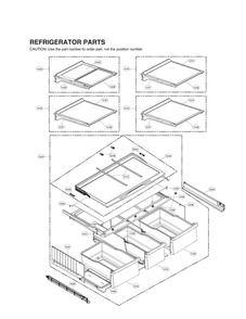 Refrigerator Parts Diagram and Parts List for LMXS30796S 01 LG Refrigerator