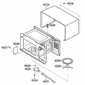Part Location Diagram of 3052W3M014A LG CANOPY MICA