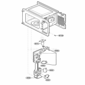 Latch Board Parts 1 Diagram and Parts List for 62462 AWHESEA LG Wall Oven