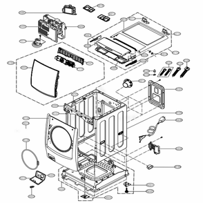 Part Location Diagram of ADC75446021 LG DOOR ASSEMBLY