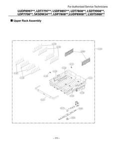 Part Location Diagram of AHB73249226 LG RACK ASSEMBLY