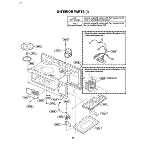 Section 7 Diagram and Parts List for LMV1630ST CSBELGA LG Microwave Oven Combo