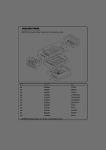 Freezer Parts Diagram and Parts List for GR-J268LSTM ASTCSE1 LG Refrigerator