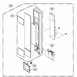 Part Location Diagram of ABH76119601 LG BUTTON ASSEMBLY