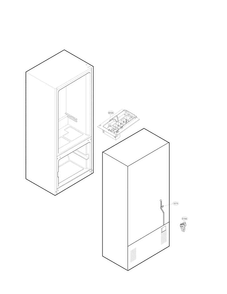 Ice Maker Parts Diagram and Parts List for LFC22770ST 01 LG Refrigerator