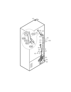 Valve And Water Tube Parts Diagram and Parts List for LFX28979SW 00 LG Refrigerator