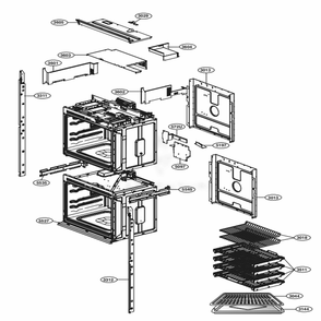 Assembly Diagram and Parts List for SKSDV3002S ASTLSGN LG Range
