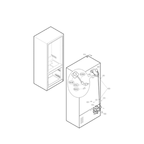 Valve And Water Diagram and Parts List for LMX30995ST 00 LG Refrigerator