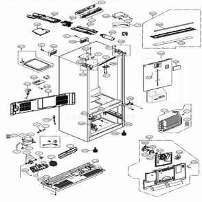 Part Location Diagram of ADJ74812507 LG DUCT ASSEMBLY,MULTI