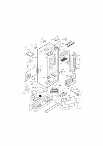 Case Parts Diagram and Parts List for 79571604014  Kenmore Refrigerator