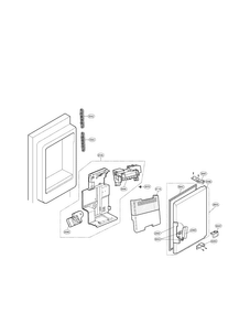 Ice Bank Parts Diagram and Parts List for LFX21976ST 01 LG Refrigerator