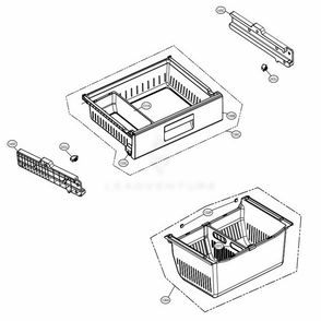 Part Location Diagram of AJP72909714 LG TRAY ASSEMBLY,DRAWER