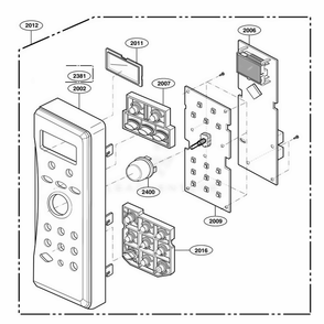 Controller Parts Diagram and Parts List for 64289 ABKESEA LG Wall Oven