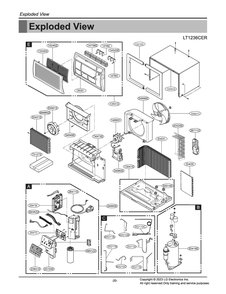 Part Location Diagram of MFH63463705 LG LOUVER,VERTICAL