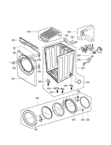 Part Location Diagram of 3551EL0006B LG COVER ASSEMBLY,CABINET